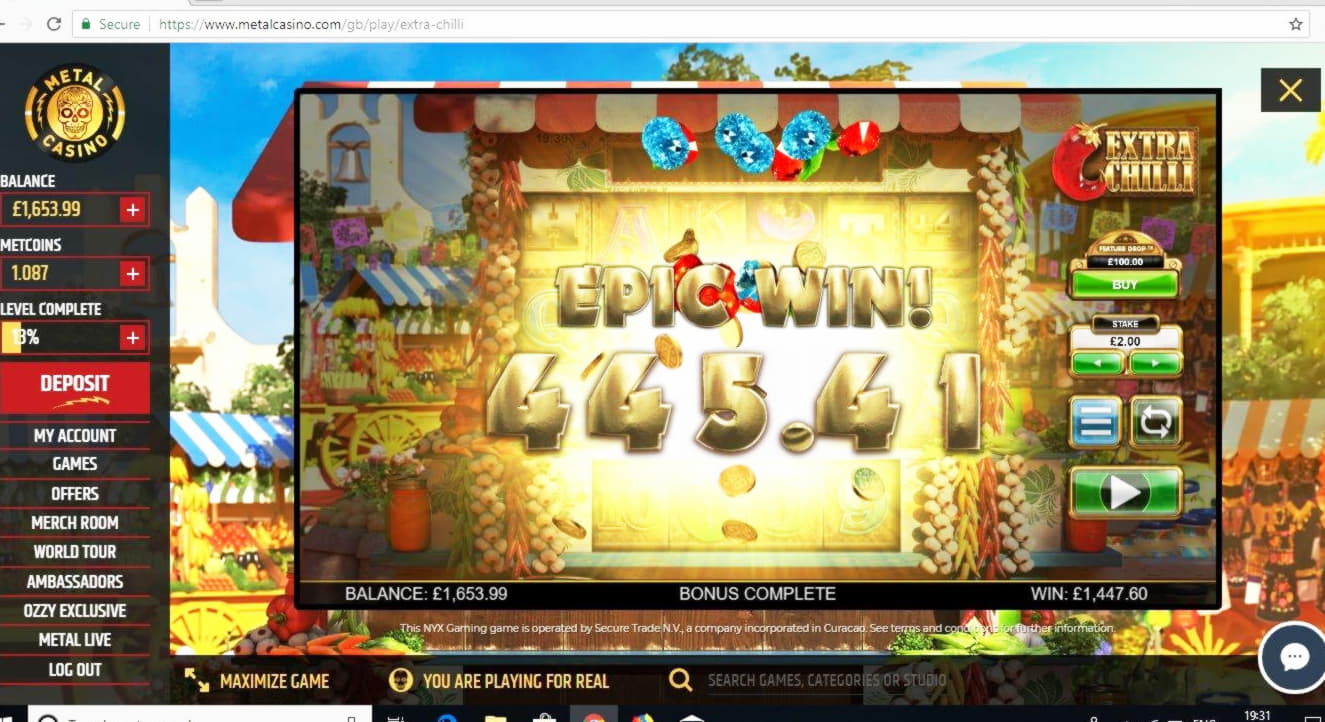 810% Matchbonus bij Slotty Vegas Casino